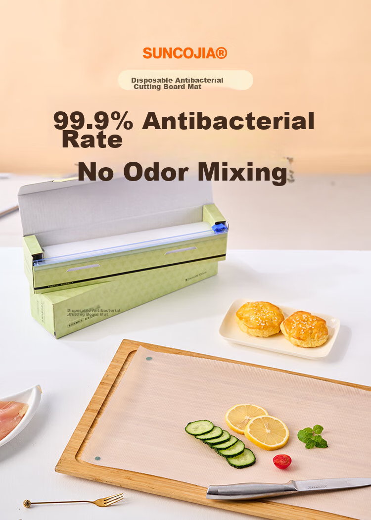 Suncojia Disposable Cutting Board, Antibacterial Chopping Block Mat, Outdoor Food Board, Picnic Board, Antibacterial Transparent Style, 300*24cm 1