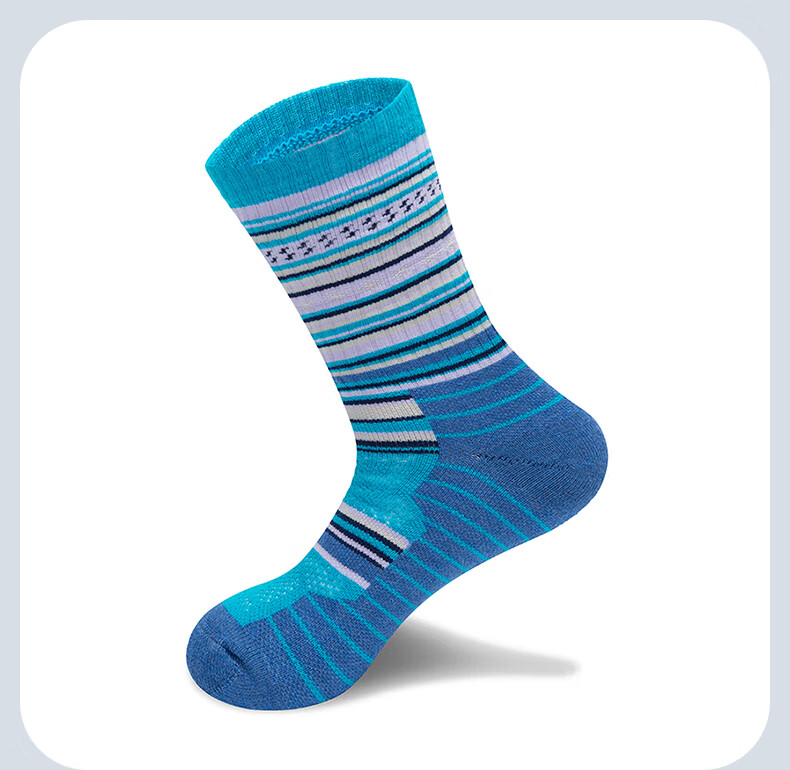 TFO Merino Outdoor Socks, Breathable Comfortable Sports Wool Socks for Hiking And Running, 2202487 Men's Black Style 5