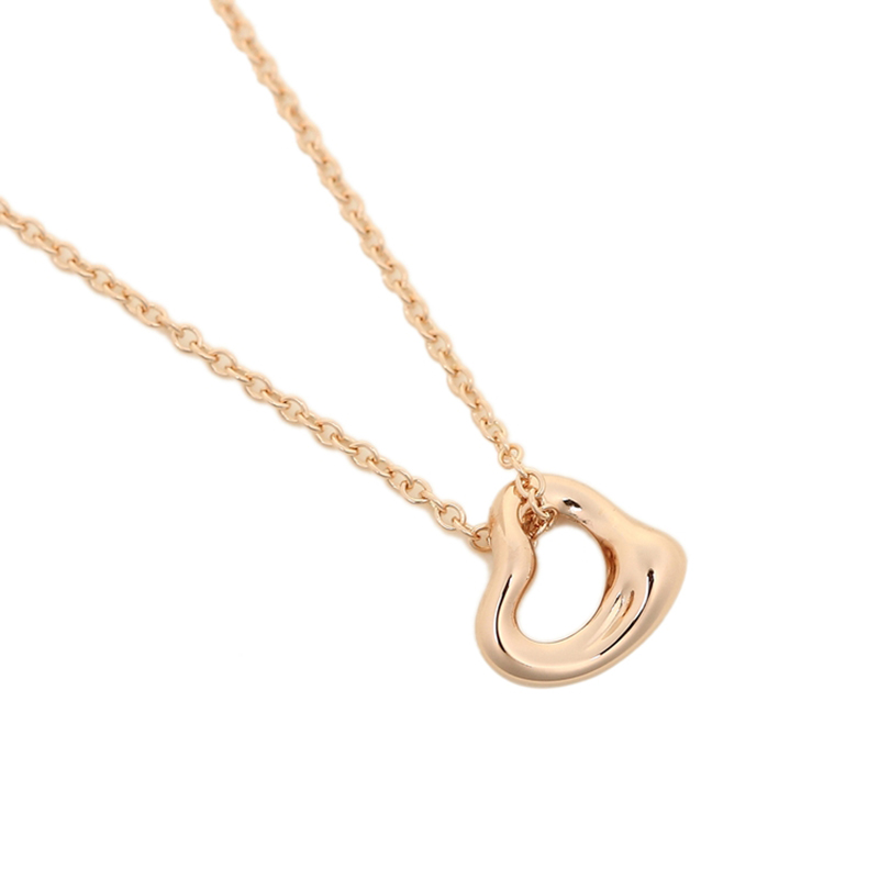 蒂芙尼 elsaperetti系列18k金heart心形吊坠项链40cm 60957436