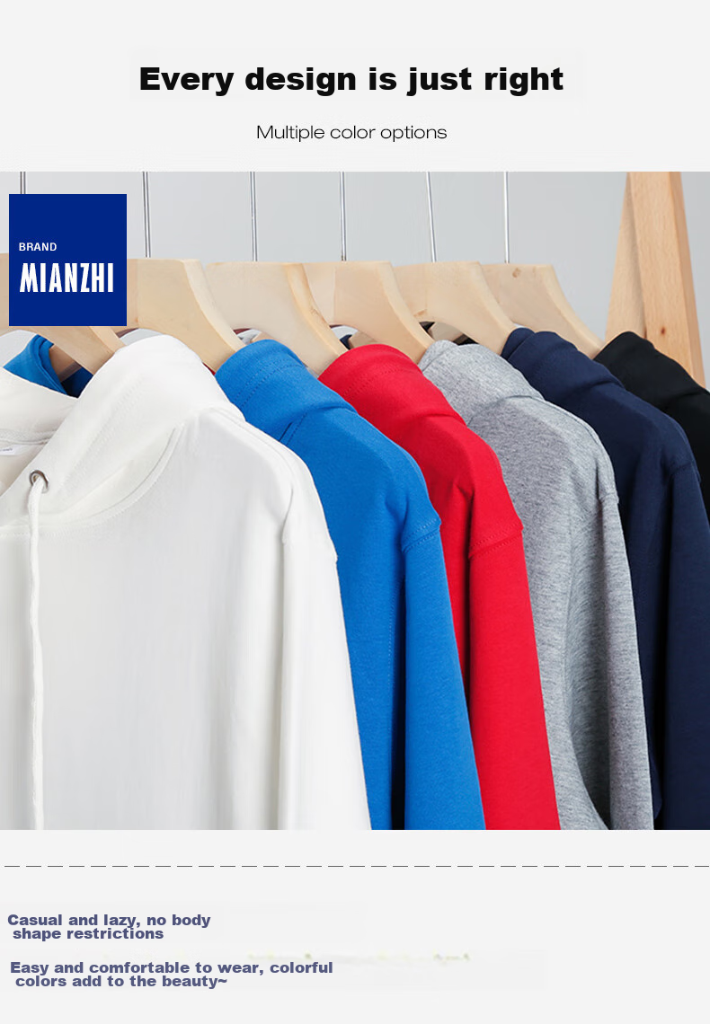 Mianzhi National Trend Brand Hoodie for Men, Trendy Versatile Round Neck Loose Casual Sweatshirt Jacket for Men, Black, XL 10