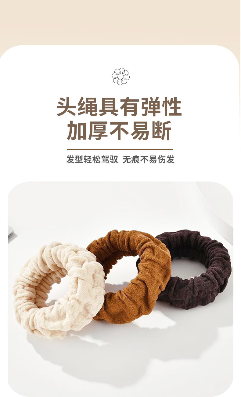 Chense Hair Ties [5 Mixed Colors], Seamless High Ponytail Hair Bands, Elastic Hair Bands, Hair Ties for Wome 1