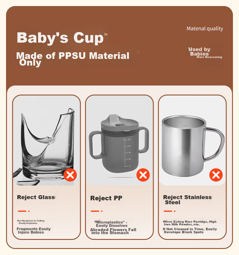 Beleca Newborn Baby Straw Cup, PPSU Material, for Ages 1 And Above, Large Capacity 320ml 3