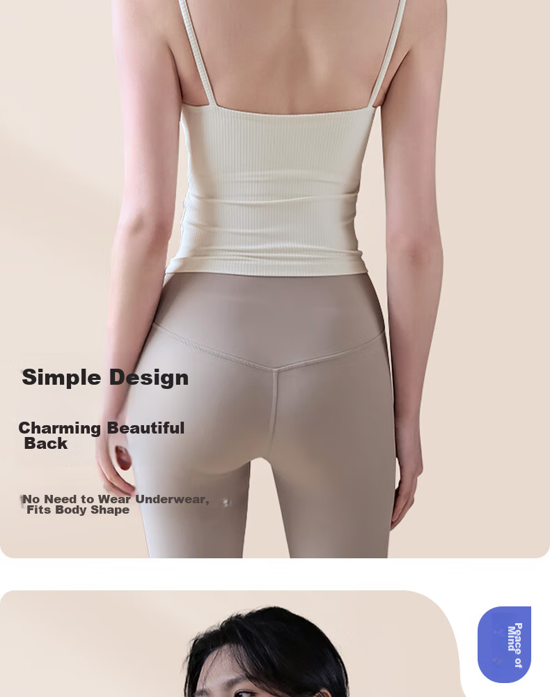 XUEXIMAN Sports Bra with Chest Pads, Yoga Wear, Camisole Tank Top for Women, Beautiful Back Bra, Integrated Running Fitness Professional Pilates 8