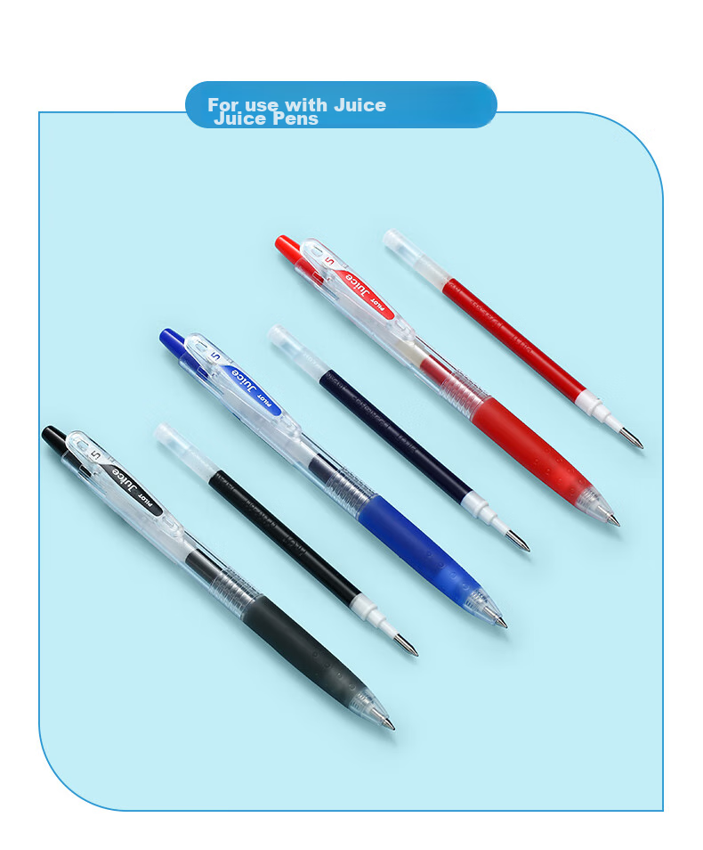 PILOT Juice Refill Pen Cartridge, 0.38mm Black Gel Ink, Bullet Tip, Signature Pen, Writing Practice Pen, Refill, Original Imported Stationery, LP2RF-8UF Single Piece 6