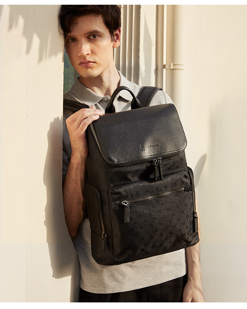 Hush Puppies Business Backpack, Large Capacity Men's Laptop Bag, Multifunctional Birthday Gift for Boyfriend 6