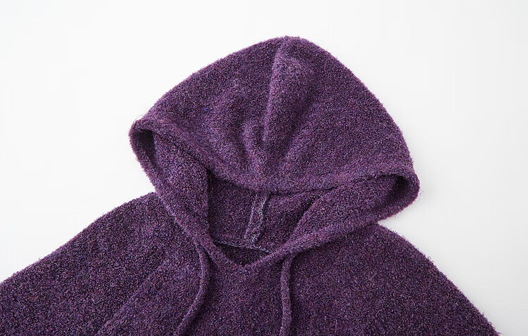 DME "Paper Doll Circle Yarn Sweater" 2025 Winter Hooded Long Sleeve Simple and Comfortable Knit Sweater Women's Top 8