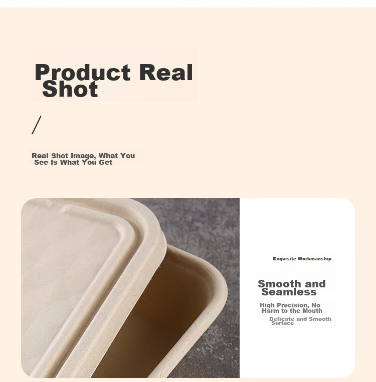 Youjialiangpin Disposable Food Containers, Microwave-Safe, Biodegradable, with Lids, Thickened, Food-Grade, Takeout Boxes And Bowls, 1200ml*10 Sets 13