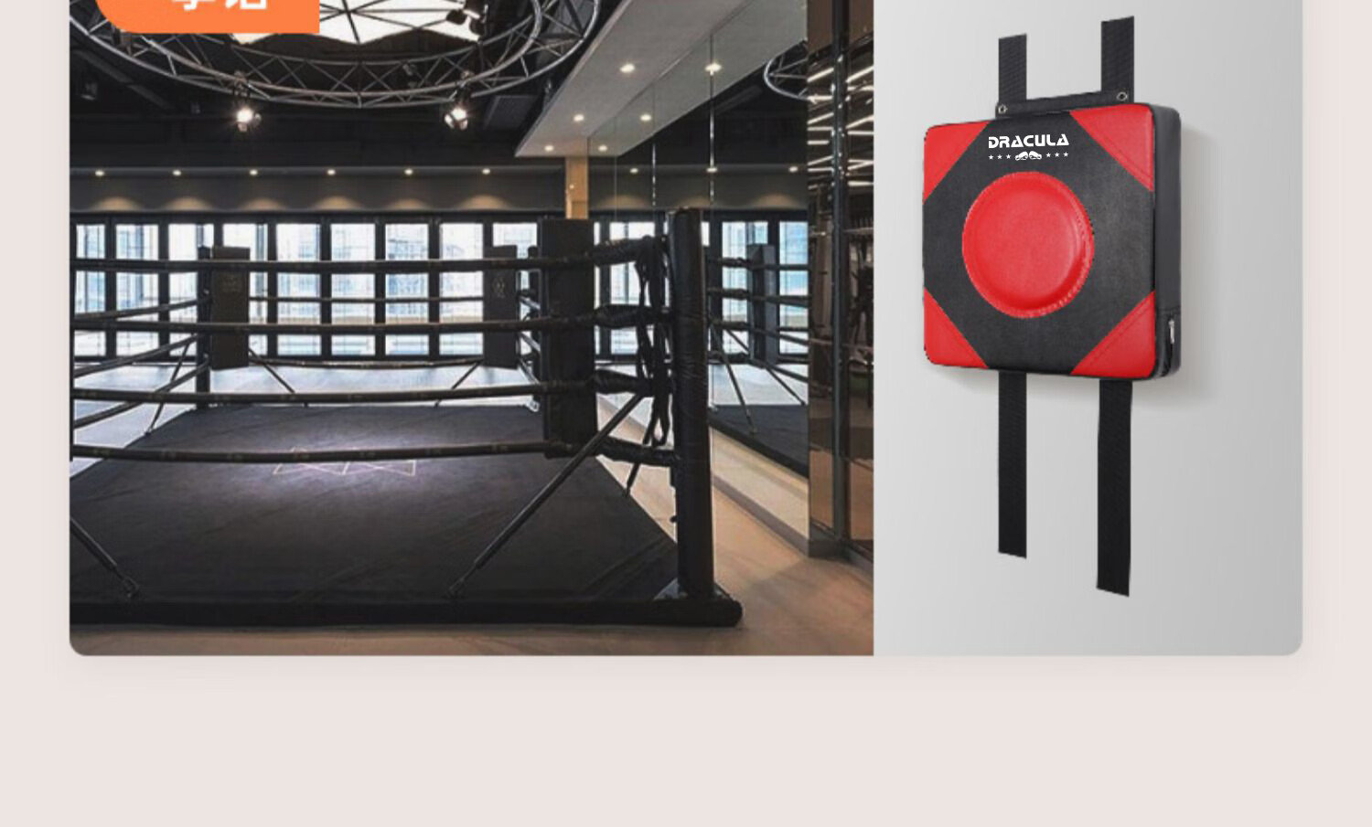 MUAYTHAI DRACULA Boxing Wall Target Training Equipment, Kickboxing Home Indoor Punching Bag, for Adults And Children, Wall-Mounted without Drilling, White 10