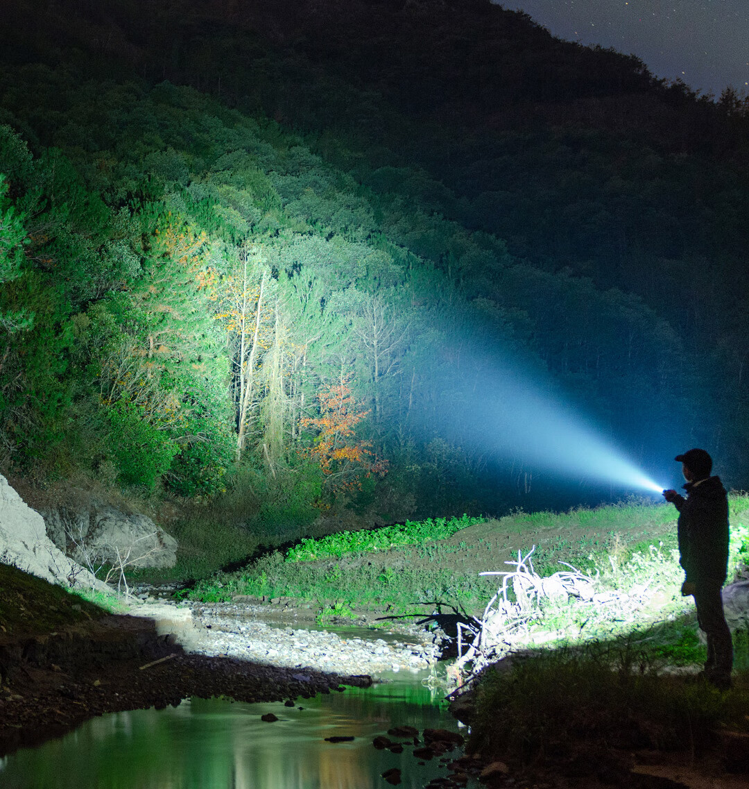 Deli Compact Flashlight, High Brightness, Outdoor Cycling, Camping, Long-Range, Long Battery Life, Wilderness Survival Light 11