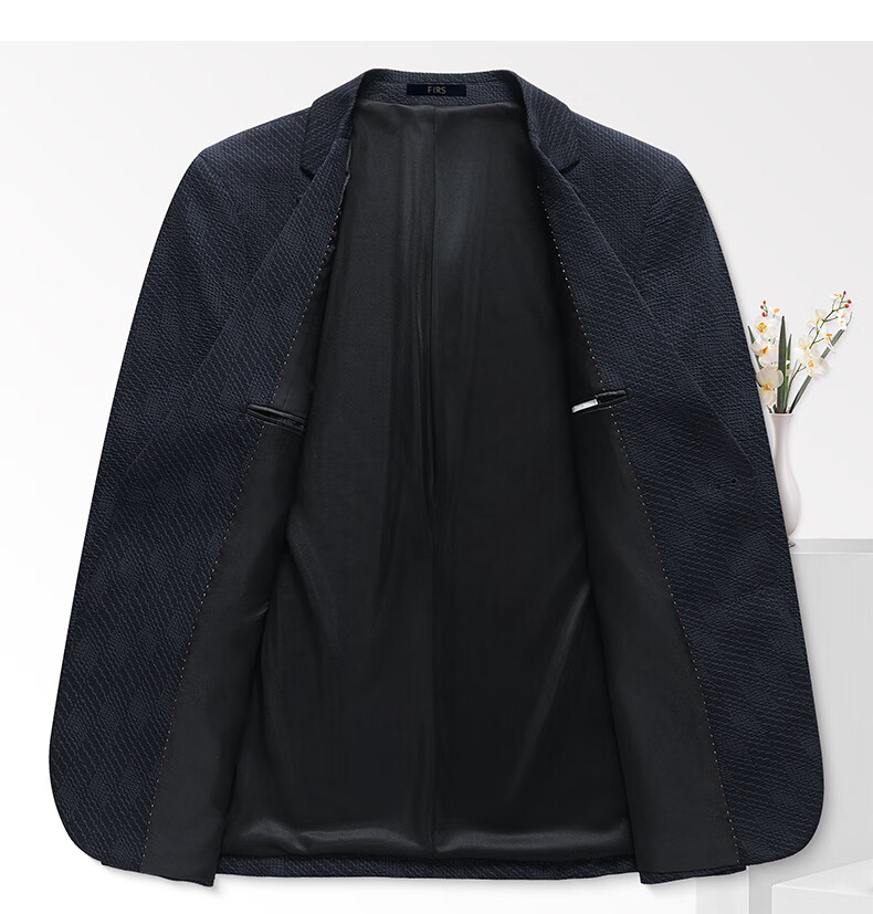 FIRS Wrinkle-Resistant Suit for Men, Slim Fit, Spring And Summer New Style, Business Casual Thin Single Suit Jacket, Professional Workwear Outerwear 5