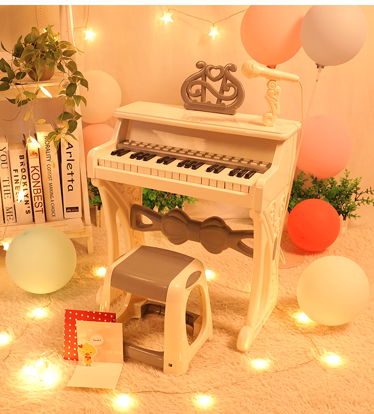 QIAO WA BAO BEI Children's Small Piano Toy, Electronic Keyboard for Girls And Toddlers, Beginner's Instrument for Ages 1-2 Birthday Gift, Mid-Autumn Festival Present 17