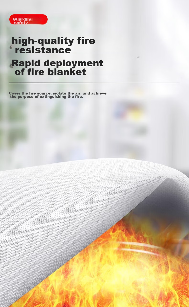 Zhunhang Silicone Fire Blanket, Flame-Resistant Blanket for Home Kitchen And Factory Use, Fire Escape Blanket, 1.5*1.5M 4
