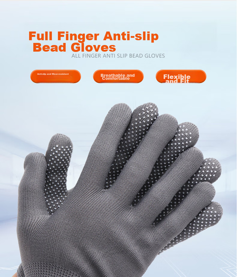 Geermu Dotted Work Gloves, 12 Pairs/pack, PVC Dotted Non-Slip, Breathable Thin Driving Gloves, GM618 1