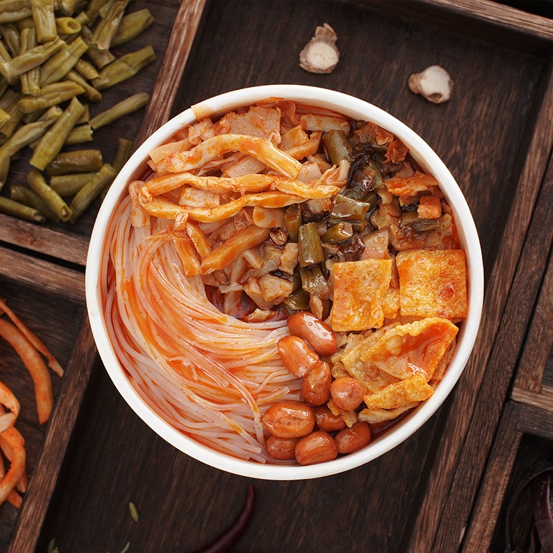 螺霸王原味螺蛳粉冲泡200g*6桶礼盒广西特产6分钟速食螺狮粉酸辣粉送礼