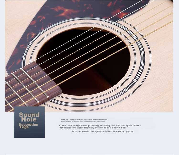 YAMAHA FX310AII Acoustic-Electric Guitar, Spruce Wood Beginner Entry-Level Folk Guitar, Rounded Corners, 41-Inch Natural Wood Color 11