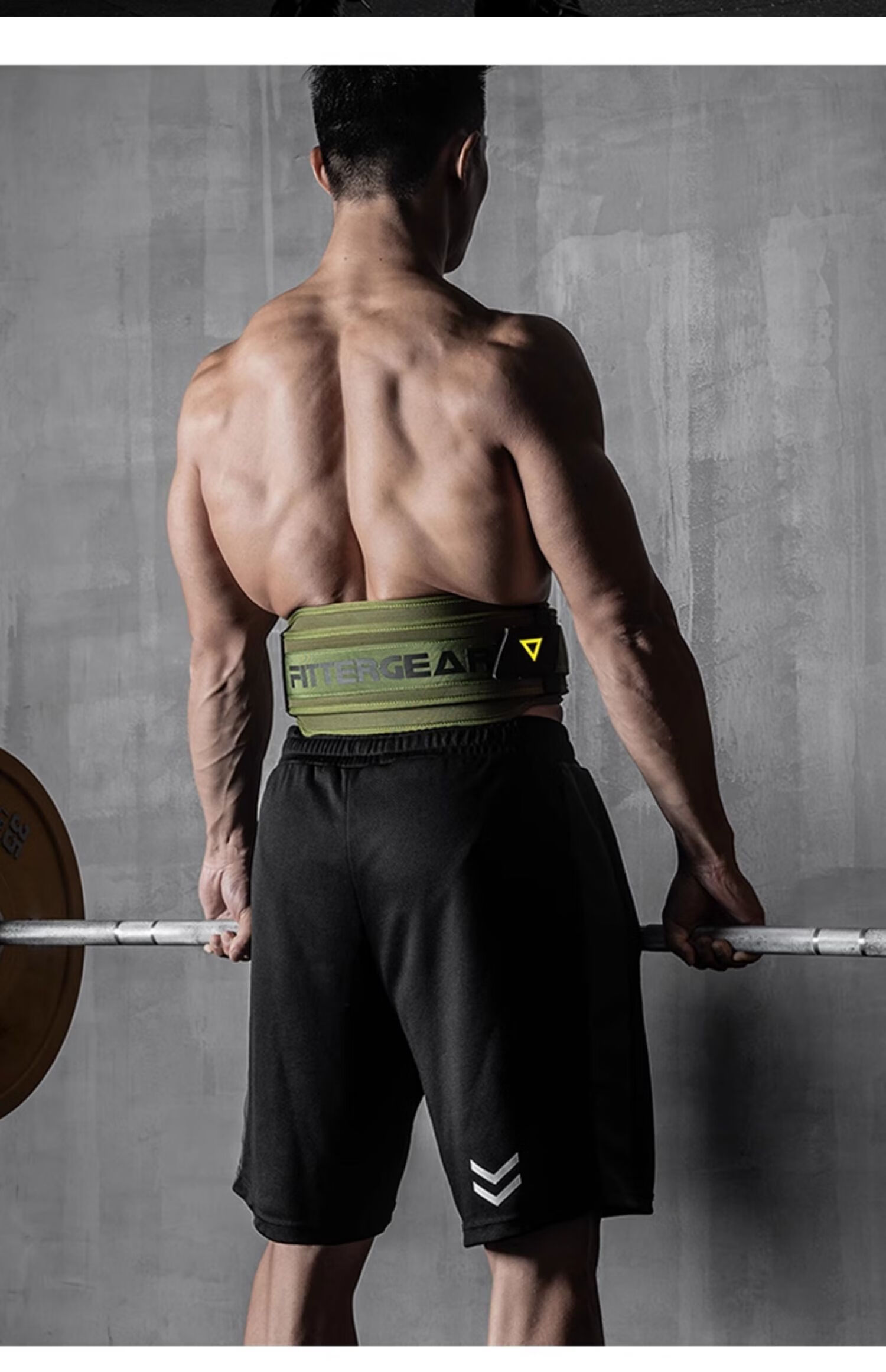 FITTER GEAR Fitness Waist Belt for Men, Deadlift Squat Strength Training Weightlifting Support Belt, Army Green Size S 6