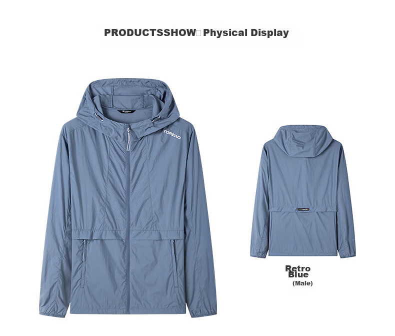 TOREAD Sun Protection Clothing, UV-Resistant, Lightweight, UPF50+, Breathable Skin Coat, Sun Protection Jacket, TAZZCN81842 27
