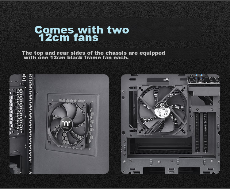 Thermaltake (Tt) The Tower 300 Seaside View Case, Computer Tower, Black (Matx Motherboard / Supports 420mm Water Cooling / 4090 Graphics Card / Horizontal Lying) 6