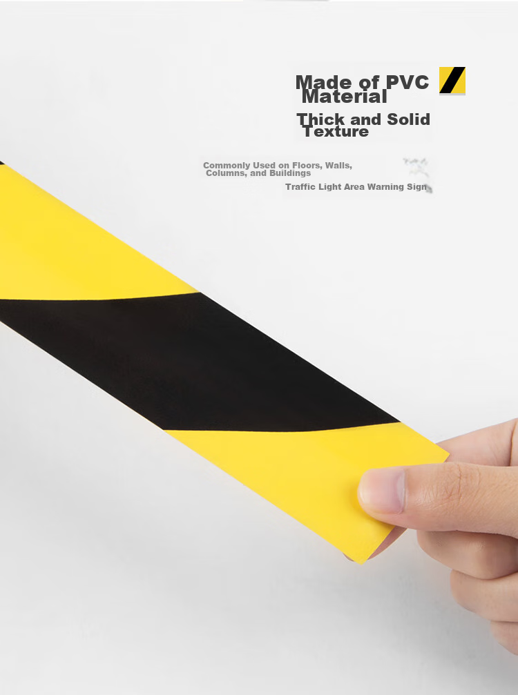 GuangBo 3-Roll Pack Black And Yellow Diagonal Warning Tape, 48mm*30m Single Roll, Waterproof Reflective Tape, Zebra Tape, Fire Isolation Tape, Caution Marking Line, Factory Warehouse Office S45251 5