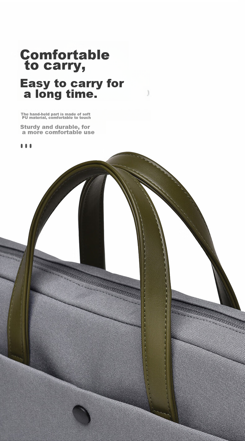 DiyiGongfang (Milooky) Laptop Bag with Handle, 13/14 Inch Large Capacity Business Travel Bag for Huawei Apple Lenovo Honor, Men Women Air Cushion Shockproof Shoulder Bag 11