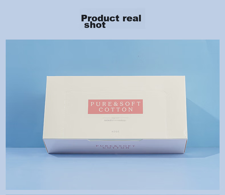 SEKKISEI KOSE Natural Cotton Pads 128 Pieces/box (Cleaning Tool, Suitable for Both Dry And Wet Use, Soft And Thin) 4