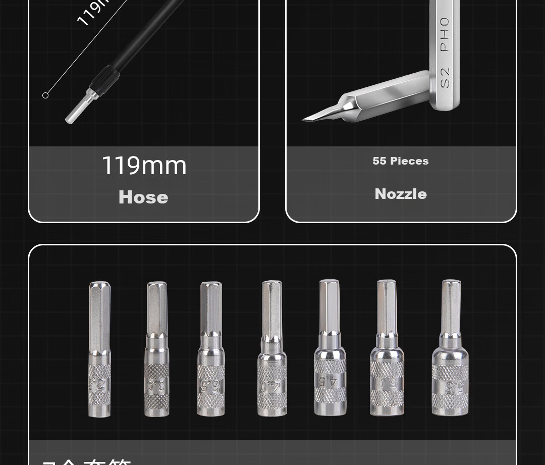 Deli Multifunctional Precision Repair Electronic Screwdriver Set, 65 Pieces, Mobile Phone Repair Screwdriver Kit 10