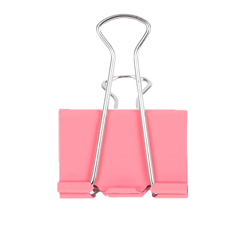 SIMAA 12 Pieces of 51mm Colorful Long Tail Clips Binder Clips, Metal Binder Clips for Documents And Office Supplies, Stationery, 12 Pieces/tube 19880