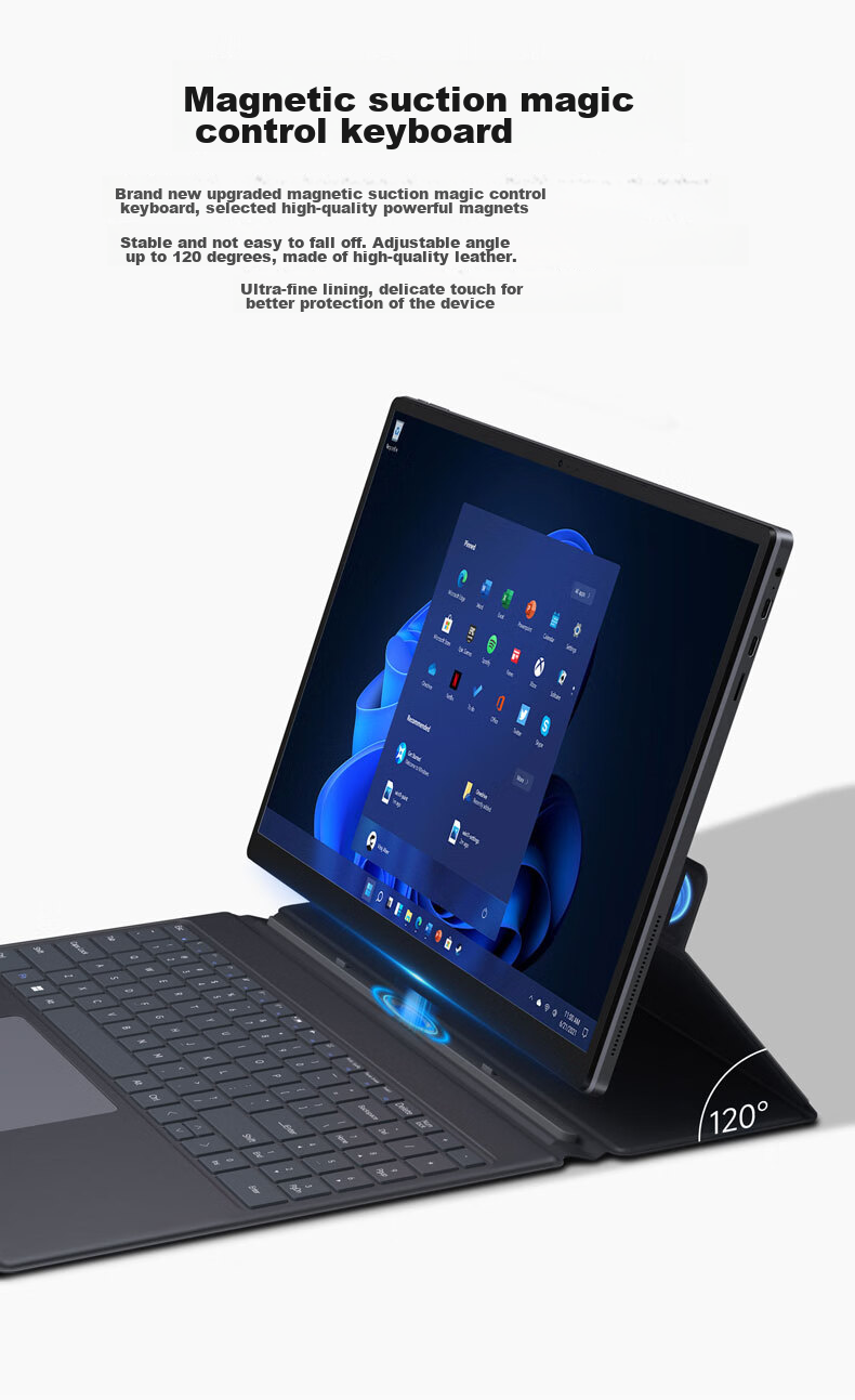Founder Lingyue Series Laptop [Subsidies], Lightweight Notebook, 10.1-Inch Mini Tablet PC, Two-In Dedicated Office Laptop, 128GB High-Performance Ultra-Thin Portable Computer 5
