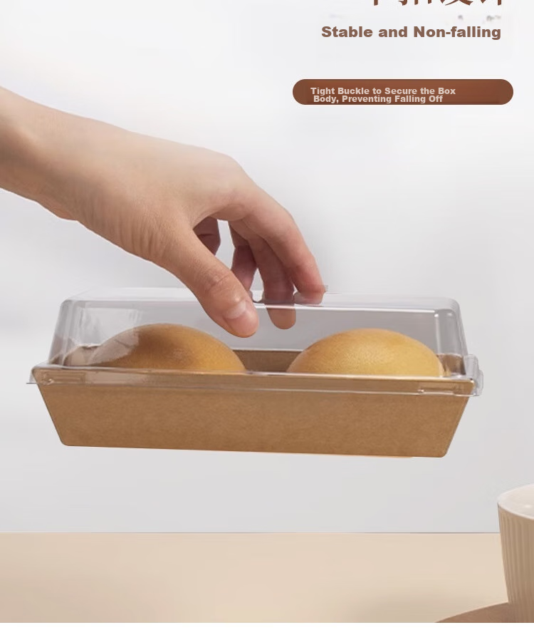 Edo Sandwich Packaging Box, Triangular Window Design for Easy Viewing, Portable Takeout Bento Box [30 Pieces] 7