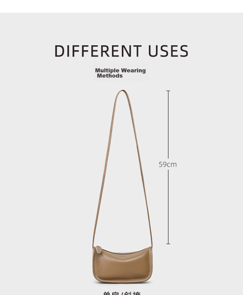 Viney Leather Handbag, Stylish Crossbody Dumpling Bag, Luxurious Shoulder Bag, Practical Birthday And Mother's Day Gift for Mom 8