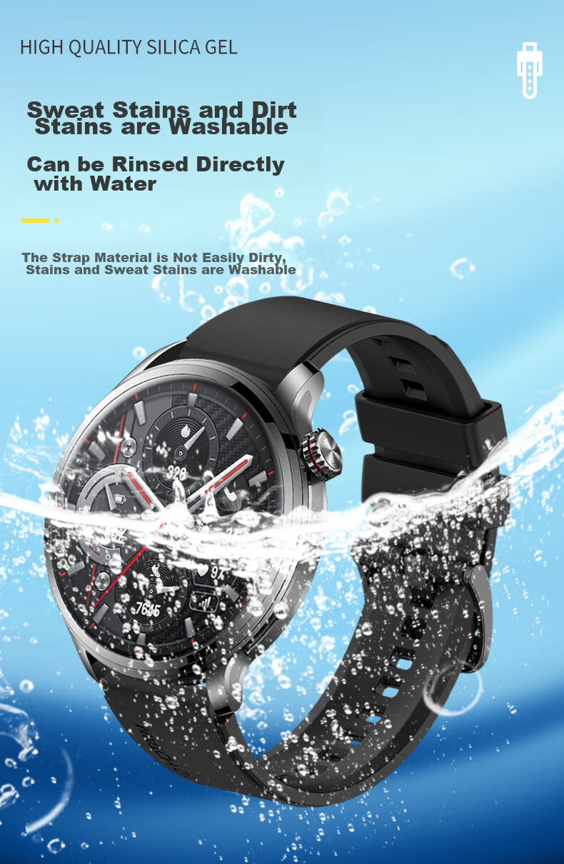 KMaxAI Compatible with Honor Watch 4 Pro Silicone Strap, Suitable for GS 4/3i/Pro, Fresh Watch Band for MagicWatch2 46mm/Dream, Sports Replacement Wristband, Dark Gree 8
