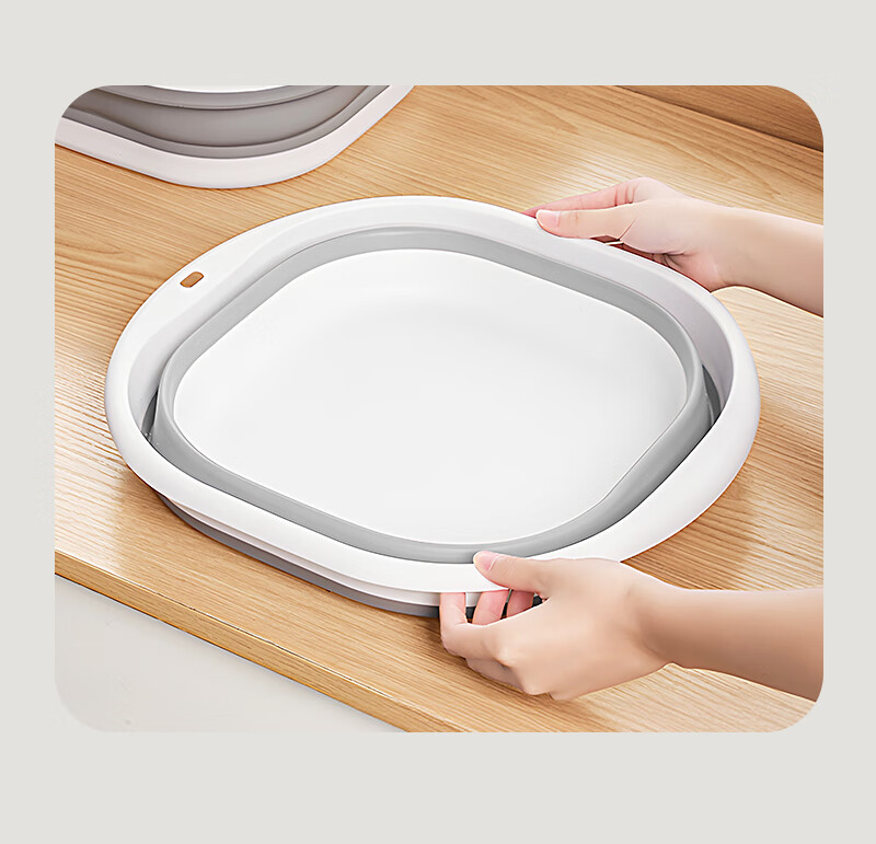 Lehuolvxing Foldable Basin, Washable Face And Laundry Basin, Compressible, for Students And Adults, Dormitory Use, Hospital Stay, Portable Supplies, Essential Water Basin Accessory 1