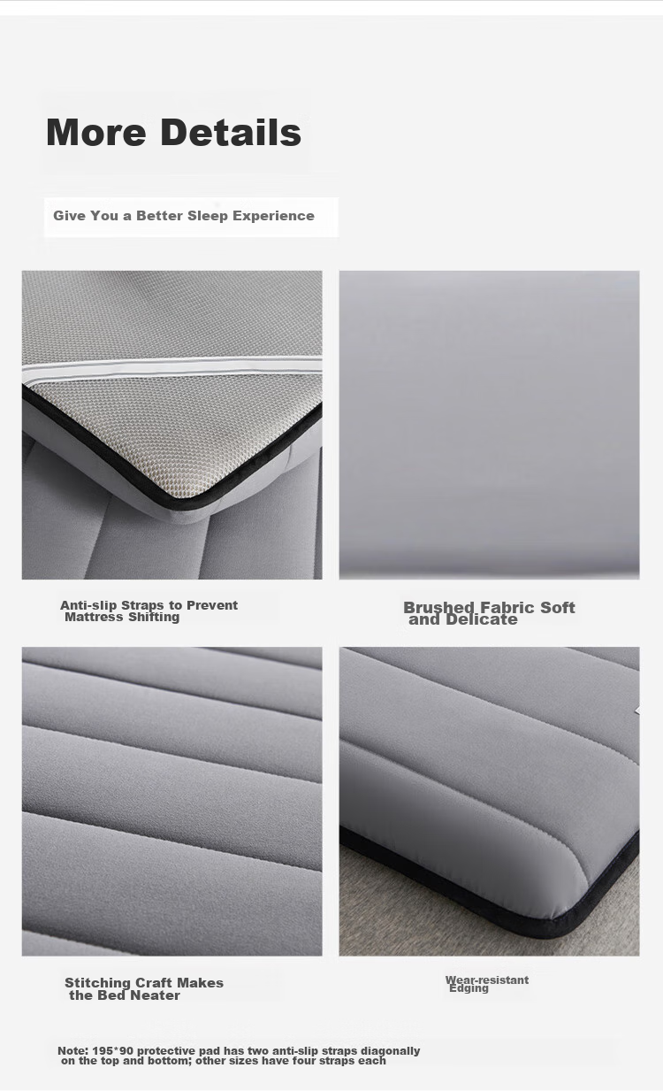 Dohia Mattress Pad, 5D Mesh Foldable Dormitory Single Pad, Bedding Mat, 1.2x2 Meters, Gray 8