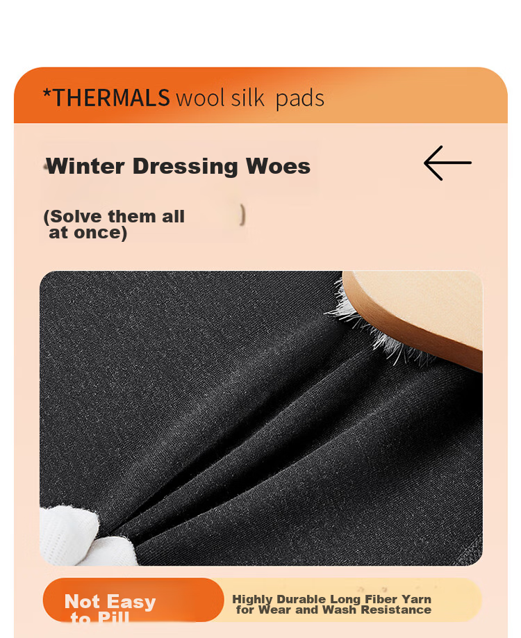 LangSha Wool Pants, Warm Men's Thick Fleece-Lined Knee Protection, High Elasticity, for Middle-Aged And Elderly, Northeast Cold-Proof Cotton Pants for Outdoor Wear in Winter 12