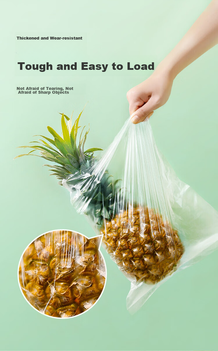 MARYYA Food Storage Bags Vest-Style 280 Count Large Size Food-Grade Thickened Sealed Bags Disposable Roll-Up Packaging Bags 11