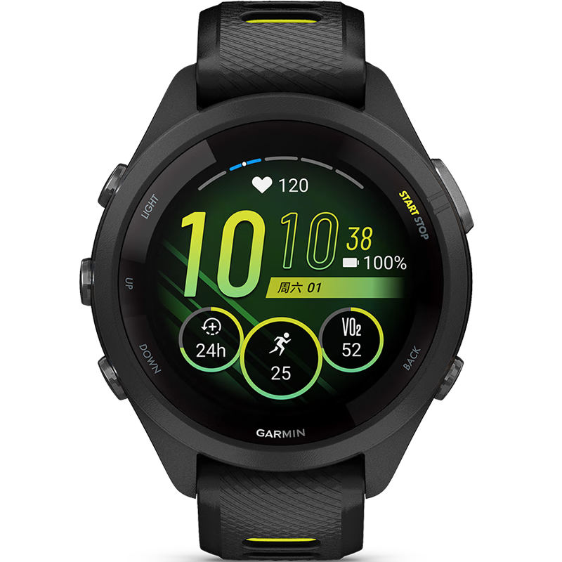 GARMIN Forerunner 965 Midnight Black, Heart Rate Running Ironman Outdoor Sports Smartwatch, Birthday Gift
