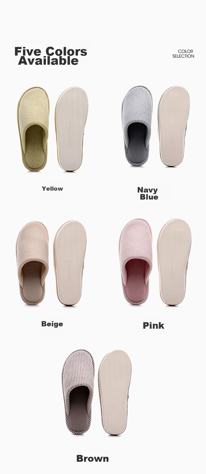 GUOLUOFEI Non-Stick High-Quality Couple Slippers Spring Autumn Indoor Non-Slip Thick-Soled Cotton Slippers for Men And Women Winter Seaso 6