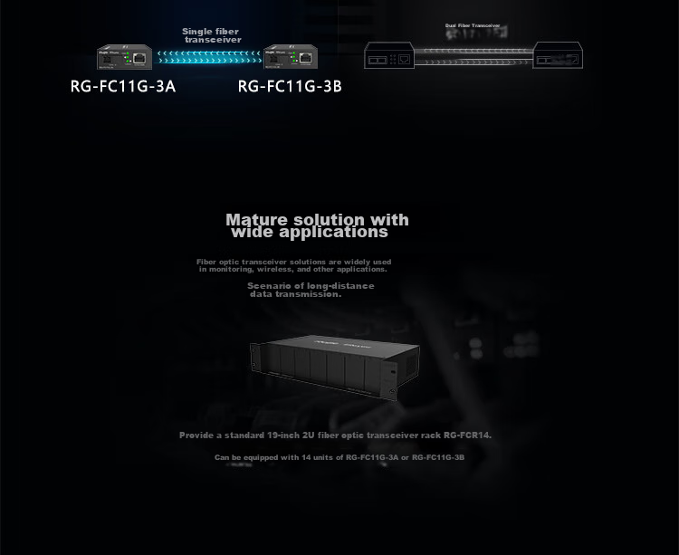 Ruijie Gigabit Fiber Optic Transceiver RG-FC11G Single-Mode Single-Fiber 3km A-End SC Interface Plug-And Stable Transmission Reliable Network 3