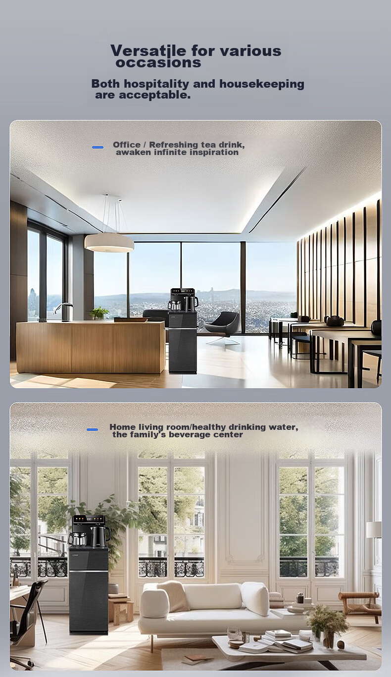 SUPOR Tea Bar Machine for Home Use, High-End Living Room Tea Bar Cabinet Water Dispenser All-In Machine, Bottom-Placed Water Tank, Fully Automatic Standing Kettle, Office Electric Hot Water Kettle, Smart SW-CBJ27 16
