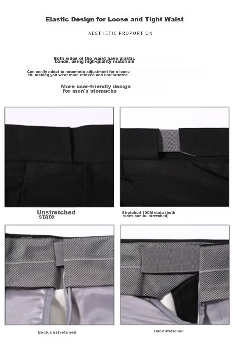 Dibinze Large Size Dress Pants for Men, Plus-Size Business Formal Wear, Loose Straight-Leg Black Suit Trousers for Overweight Men, Black, 9XL 9