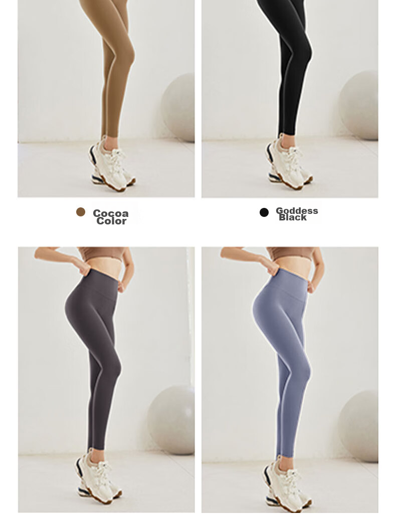 XUEXIMAN High-Waisted Yoga Pants for Women with Butt-Lifting Effect, Running Sports Leggings, Base Layer Fitness Yoga Wear for Summer 13
