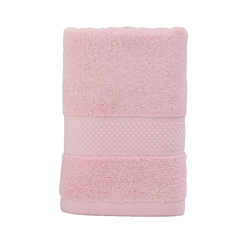 Grace 7A Grade Antibacterial Towel, Pure Cotton Absorbent, Plain Soft Face Cloth, Single Pack, Lotus Pink Sports