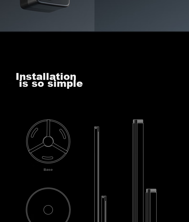 JMGO T-Shaped Ceiling Bracket Integrated Cable Concealment Compatible with Jmgo N1S Series Specific Models (N1S4K Not Available) Consult Customer Service 14