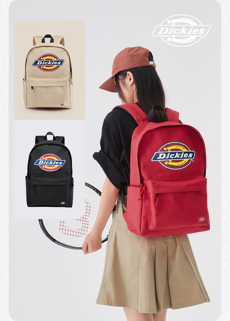 Dickies Women's Backpack Large Capacity School Bag for High School Students Multi-Compartment Casual Travel Laptop Bag 5