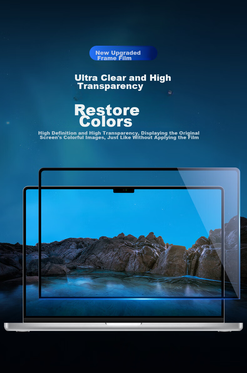 DiYiGongFang Screen Protector for New MacBook Pro/Air, 13-Inch M1/M2, High-Definition Protective Film for Apple Laptop, Compatible with A2179/2337/2251 7