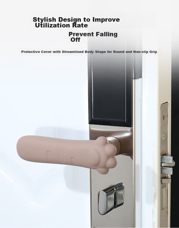 9I9 Children's Door Handle Protector, Baby Room Door Pull Handle Anti-Collision Protection Silicone Cover 21A458 9