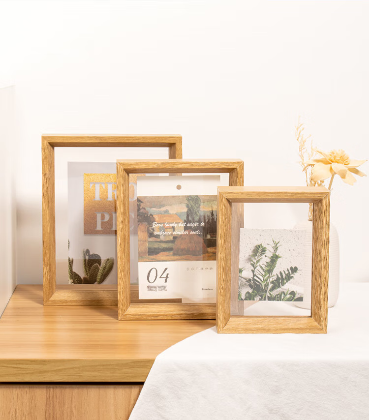 TIANSE 7-Inch Double-Sided Transparent Photo Frame, Plant Specimen Frame, Photo Book Frame, Paper-Cutting Frame, Double-Sided Transparent Glass Leaf Specimen Frame, Display Stand, Embossed Showcase Frame TS-6507 10