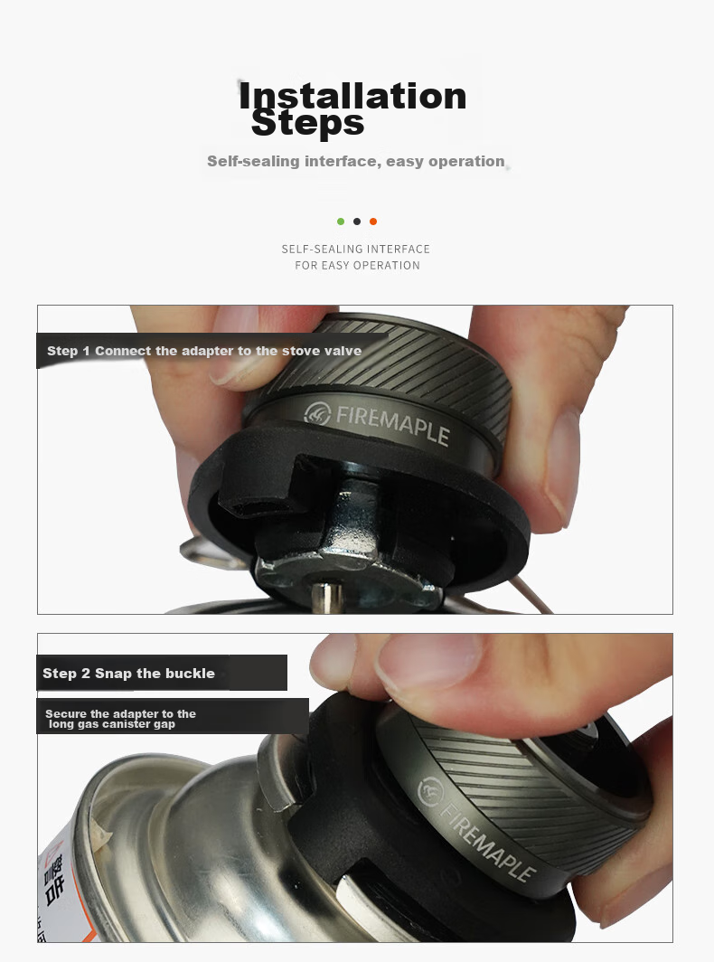 FIRE-MAPLE Outdoor Camping Cartridge Stove Long Gas Canister Adapter Converter with Stand, Long Gas Canister Adapter 5
