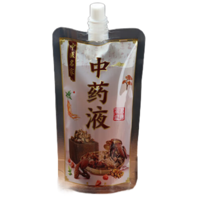 Jiebishi Disposable Chinese Herbal Medicine Bags, 50 Pieces * 250ml, Liquid Bags, Portable Sealed Bags for Chinese Herbs, Heatable