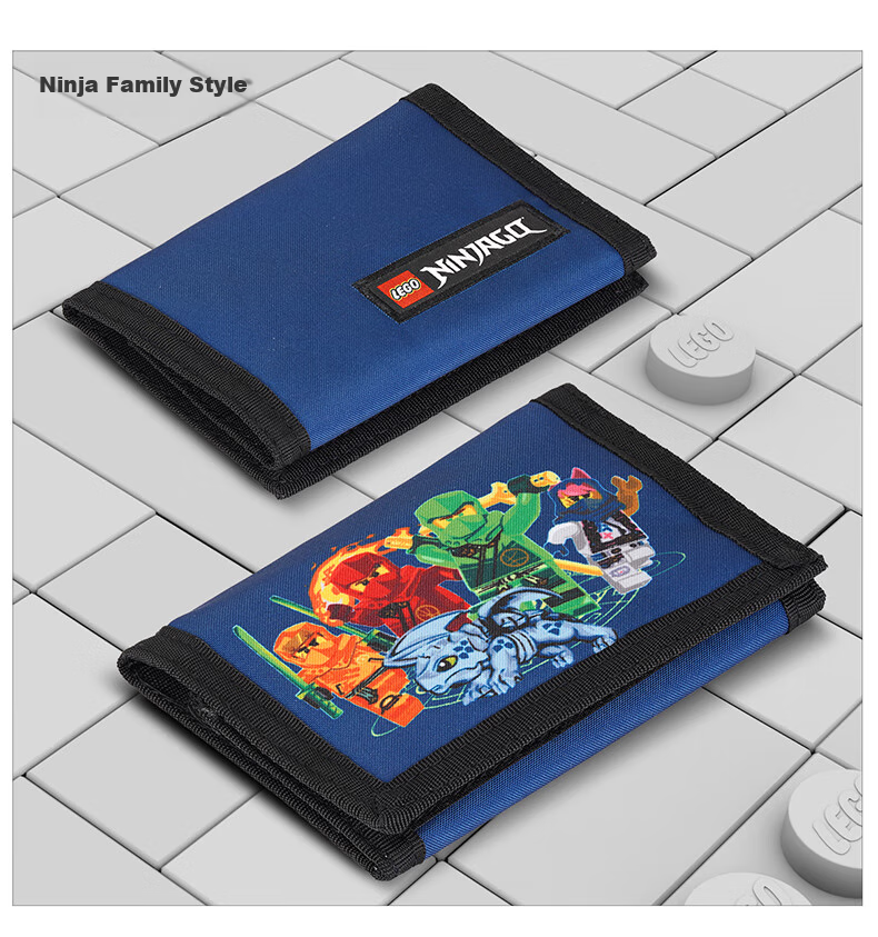 LEGO Card Holder, Children's Wallet, Fabric Folding Wallet, Student Bus Card Holder, 10103 Gift, Gree 13